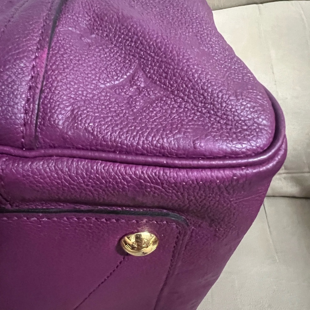 Louis Vuitton amethyst speedy empreinte  30 bag AUTHENTIC - Picture 10 of 15